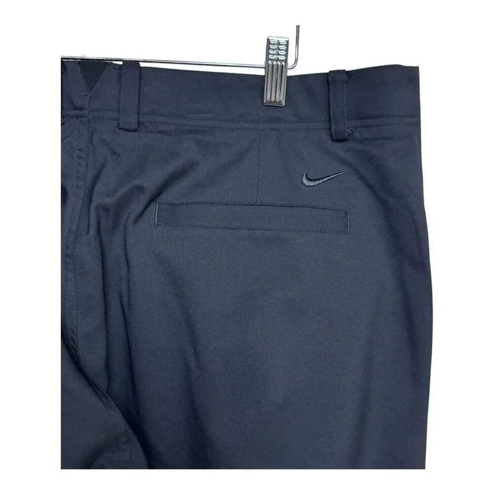 Nike Golf Pants Men's‎ Black Flat Front Modern Fit Lightweight Athletic